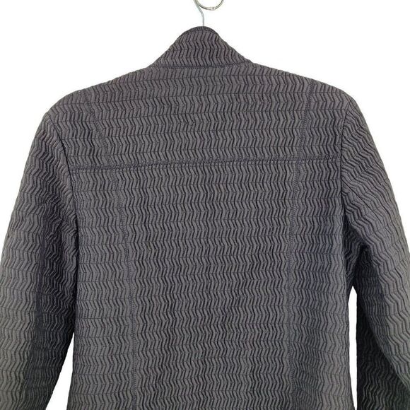 Pendleton Jacket Womens Quilted Formal Textured Zip Up Zip Pockets Black M - Picture 10 of 14